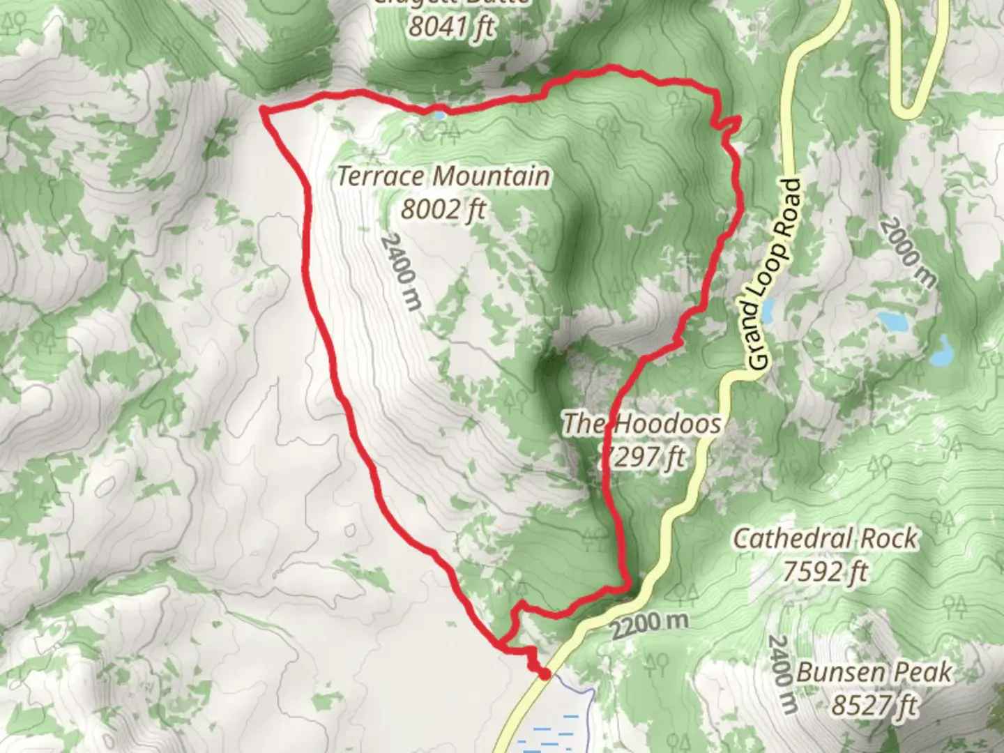 An image depicting the trail Snow Pass Loop and its surrounding area.