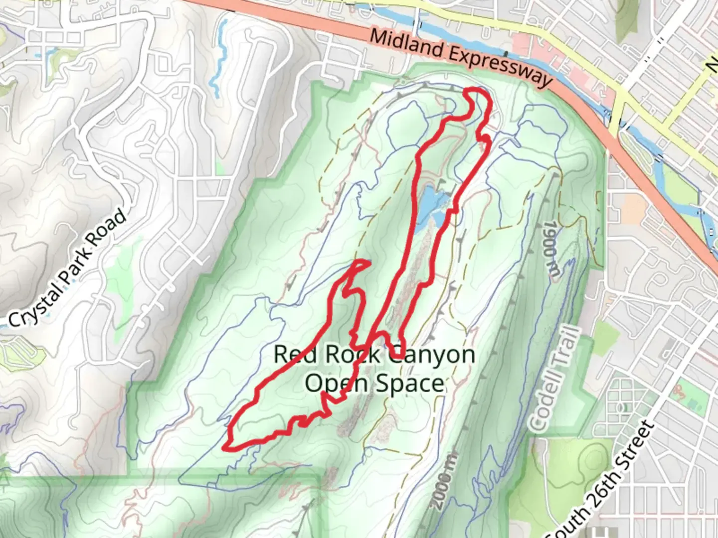 An image depicting the trail Red Rock Canyon, Greenlee and Quarry Pass Loop Trail and its surrounding area.