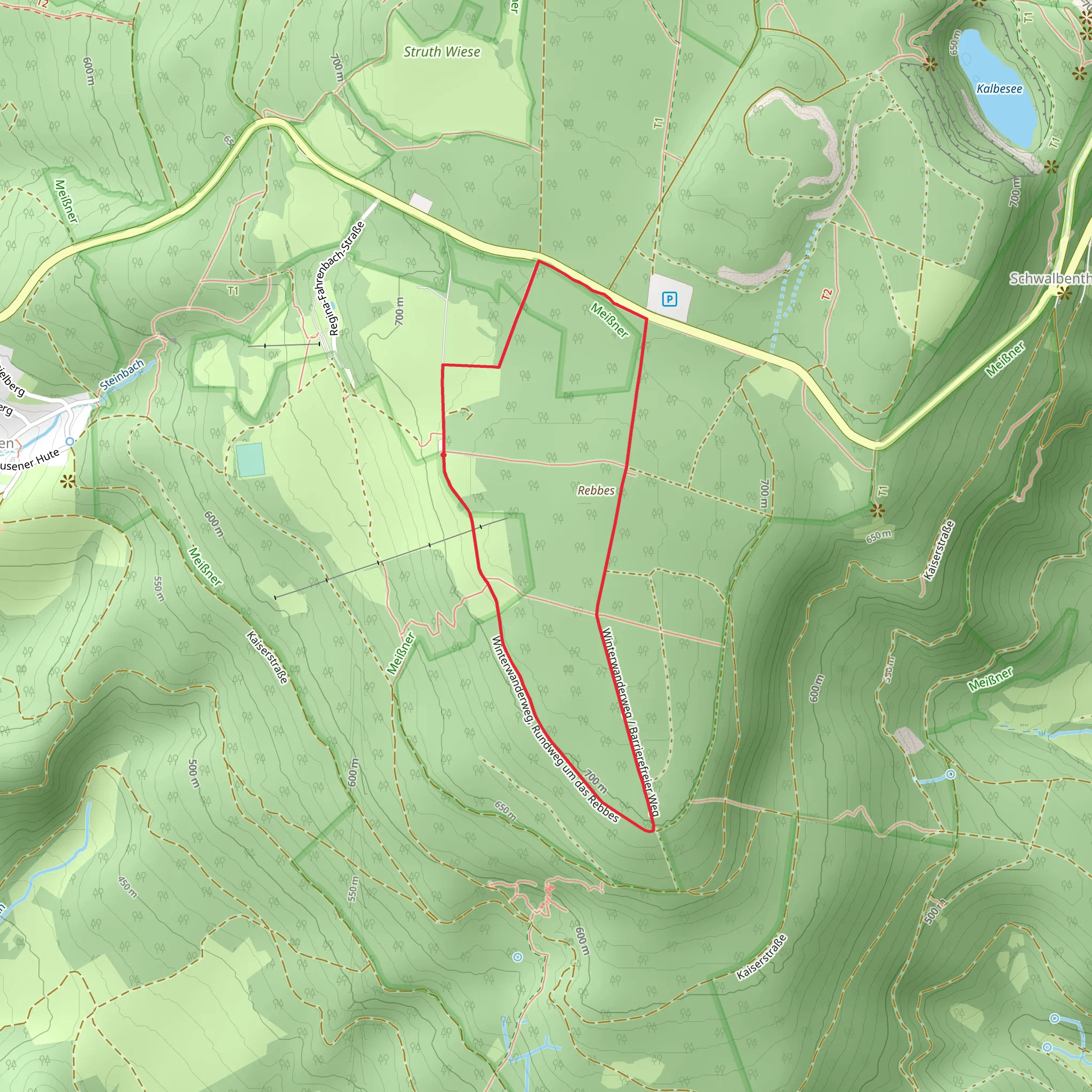 Rebbes Loop via Rundweg mobile static map