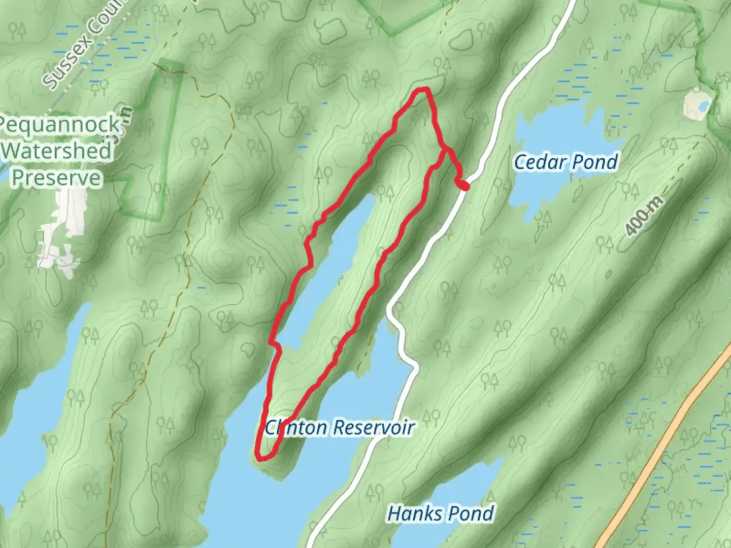 An image depicting the trail White and Highlands Loop Trail and its surrounding area.