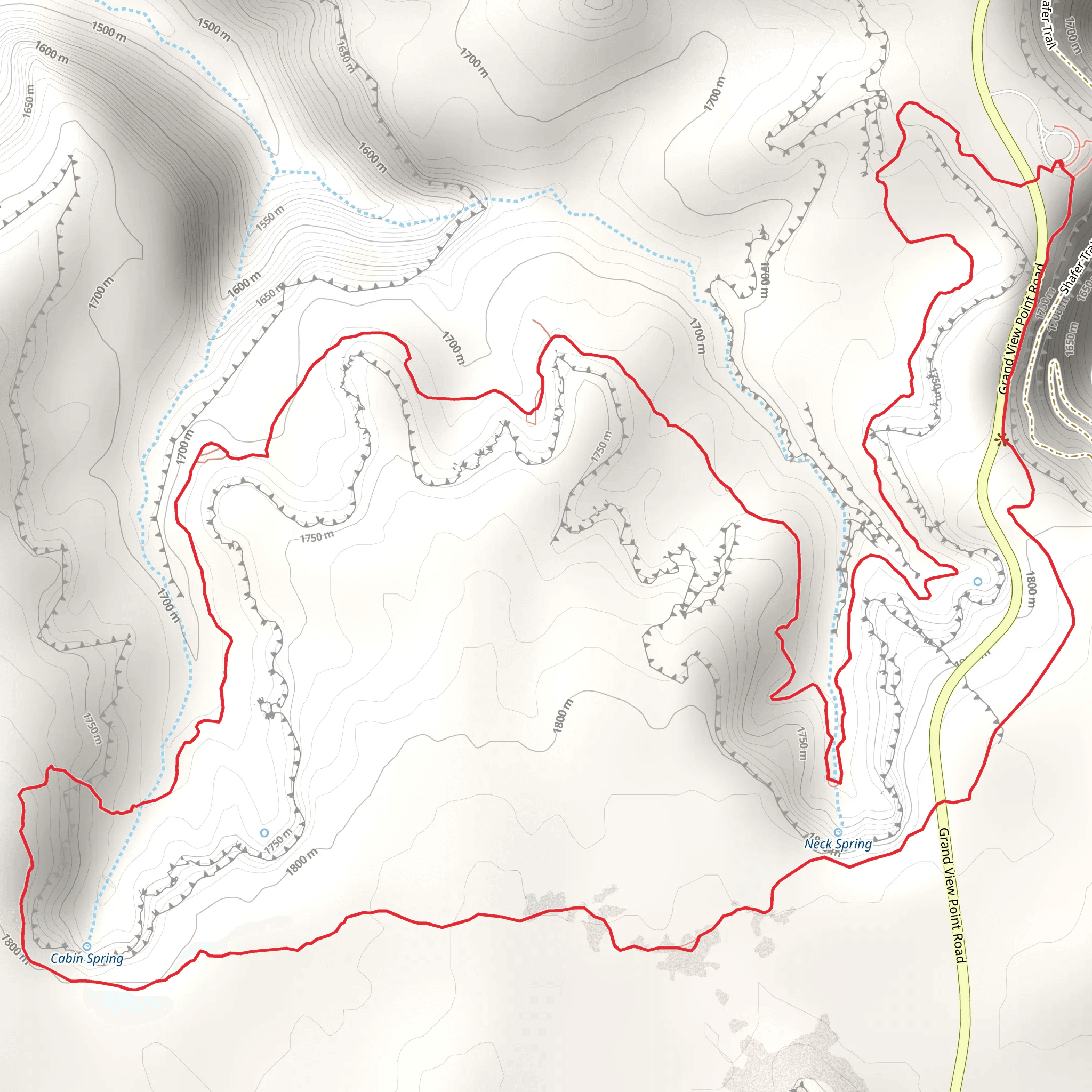 Neck Spring Trail mobile static map