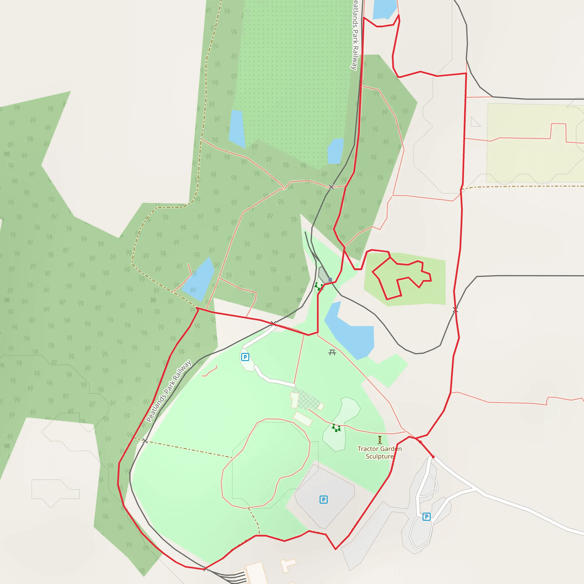 Peatlands Parkside Walk mobile static map