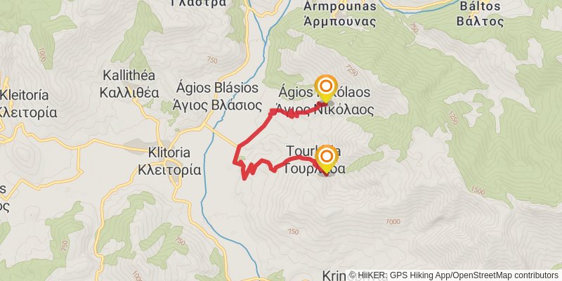 E4 - Peloponnes alt 1 Map