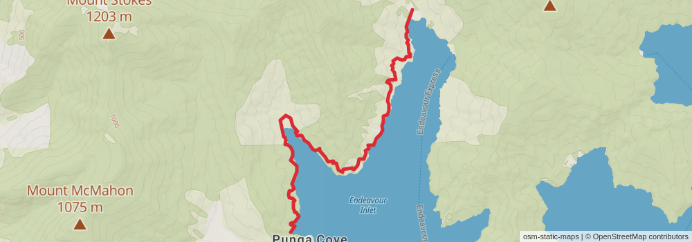 Te Araroa South Island stage 2 Map
