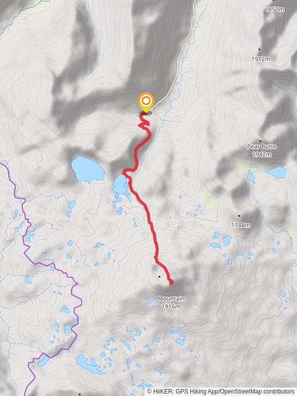 Tumac Mountain via Twin Sisters Trail mobile static map