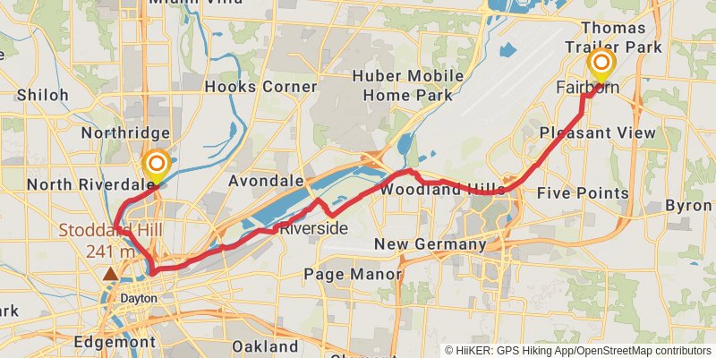 Buckeye Trail stage 32 Map