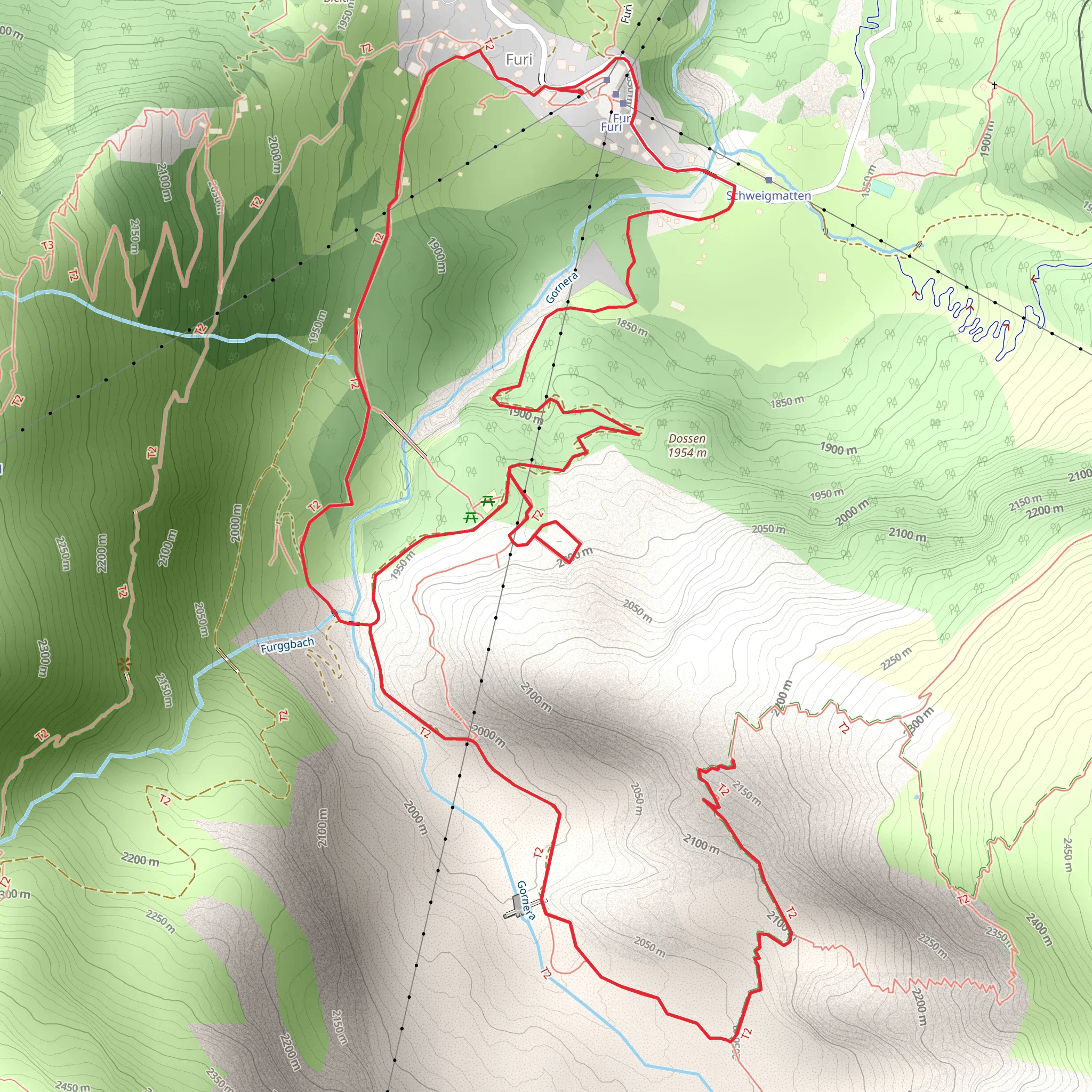 The Gornergletscher over the Course of Time - Nr 17b mobile static map