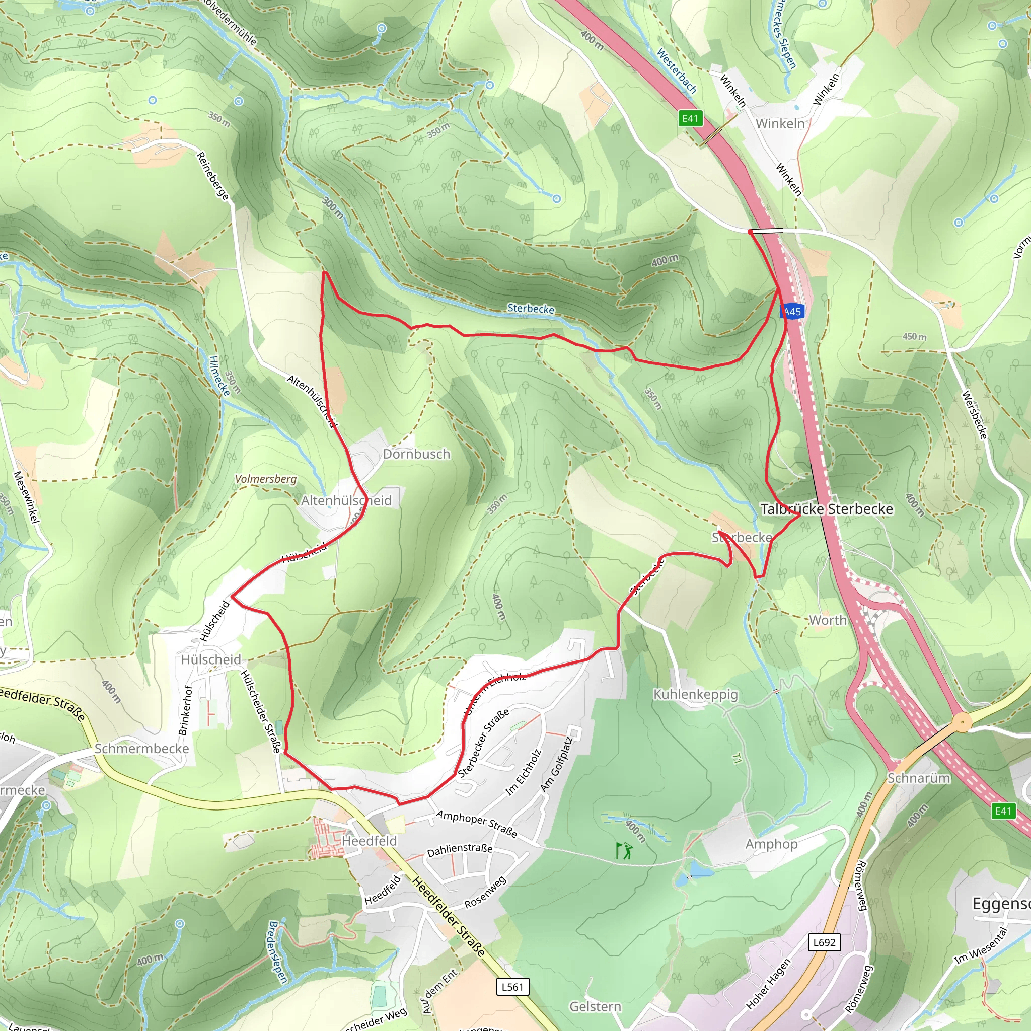 Winkeln - Heedfeld mobile static map