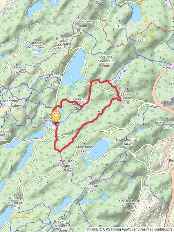 Lake Askoti Loop and Beech Trail mobile static map