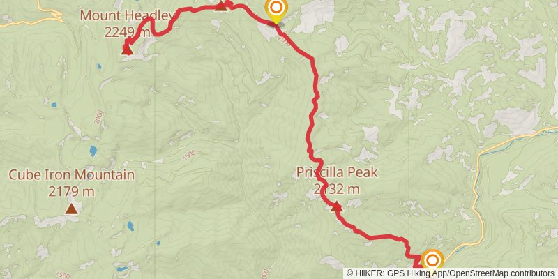 Sundance Ridge Trail stage 2 Map