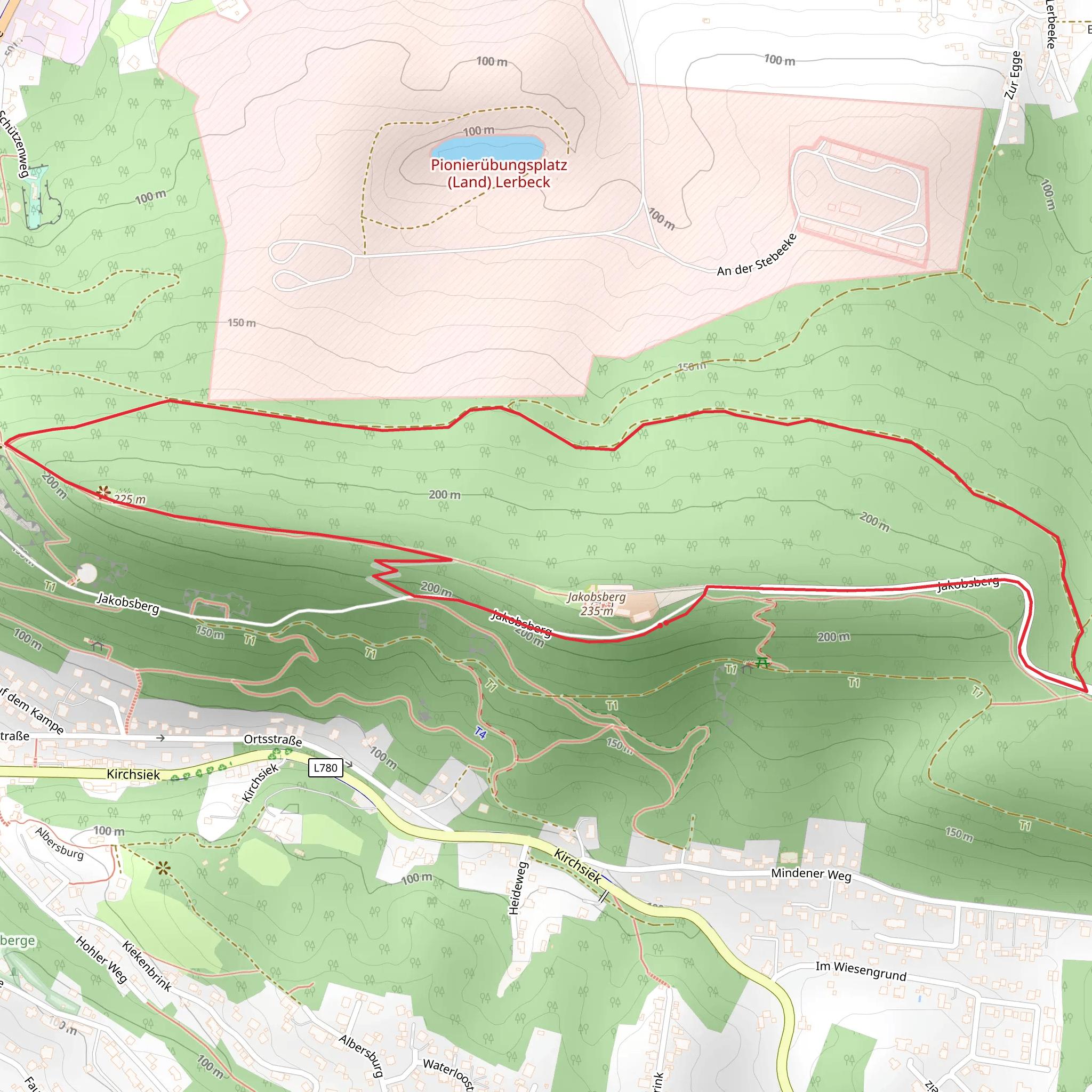 Fernsehturm Loop mobile static map