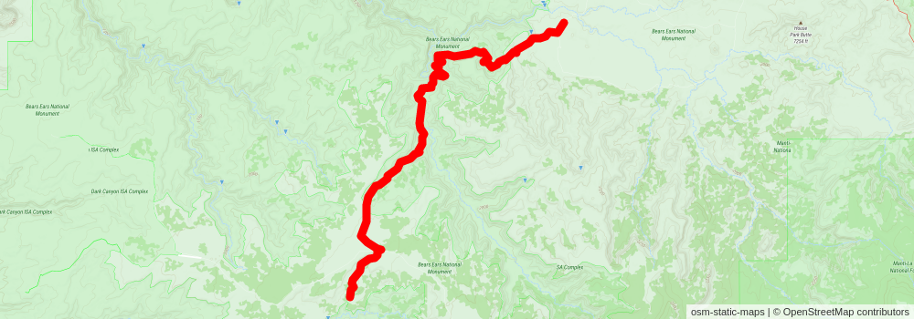 Southwestern Horseshoe Trail stage 11 Map