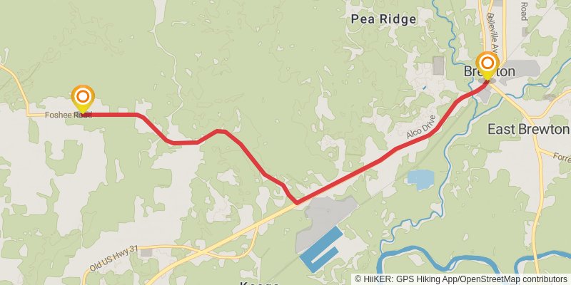 Great Eastern Trail (Incomplete) stage 3 Map