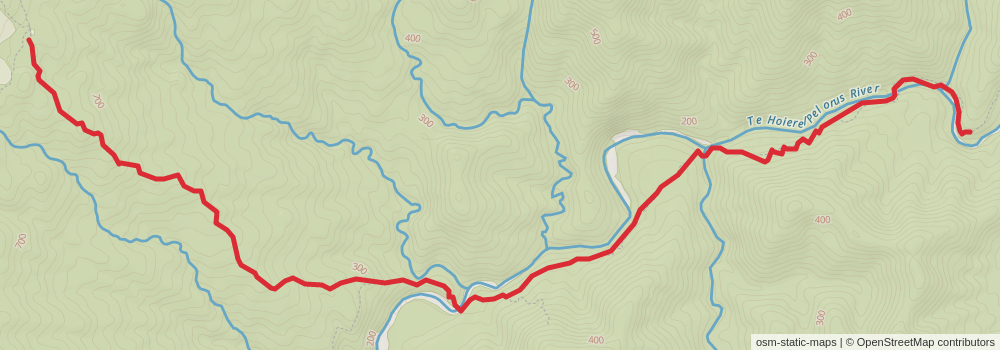 Te Araroa South Island stage 8 Map