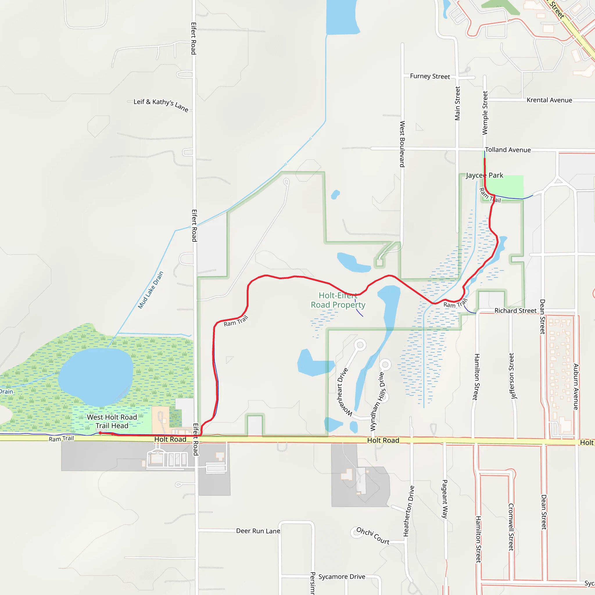 Ram Trail mobile static map