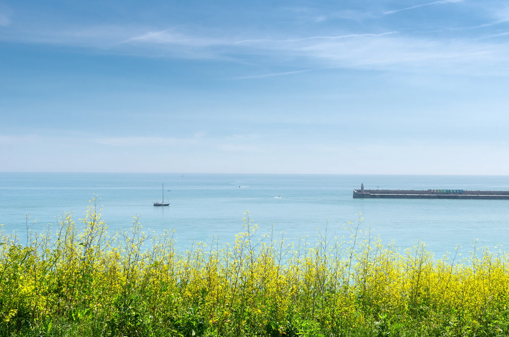 An image depicting the trail Folkestone to Minster Walk and its surrounding area.