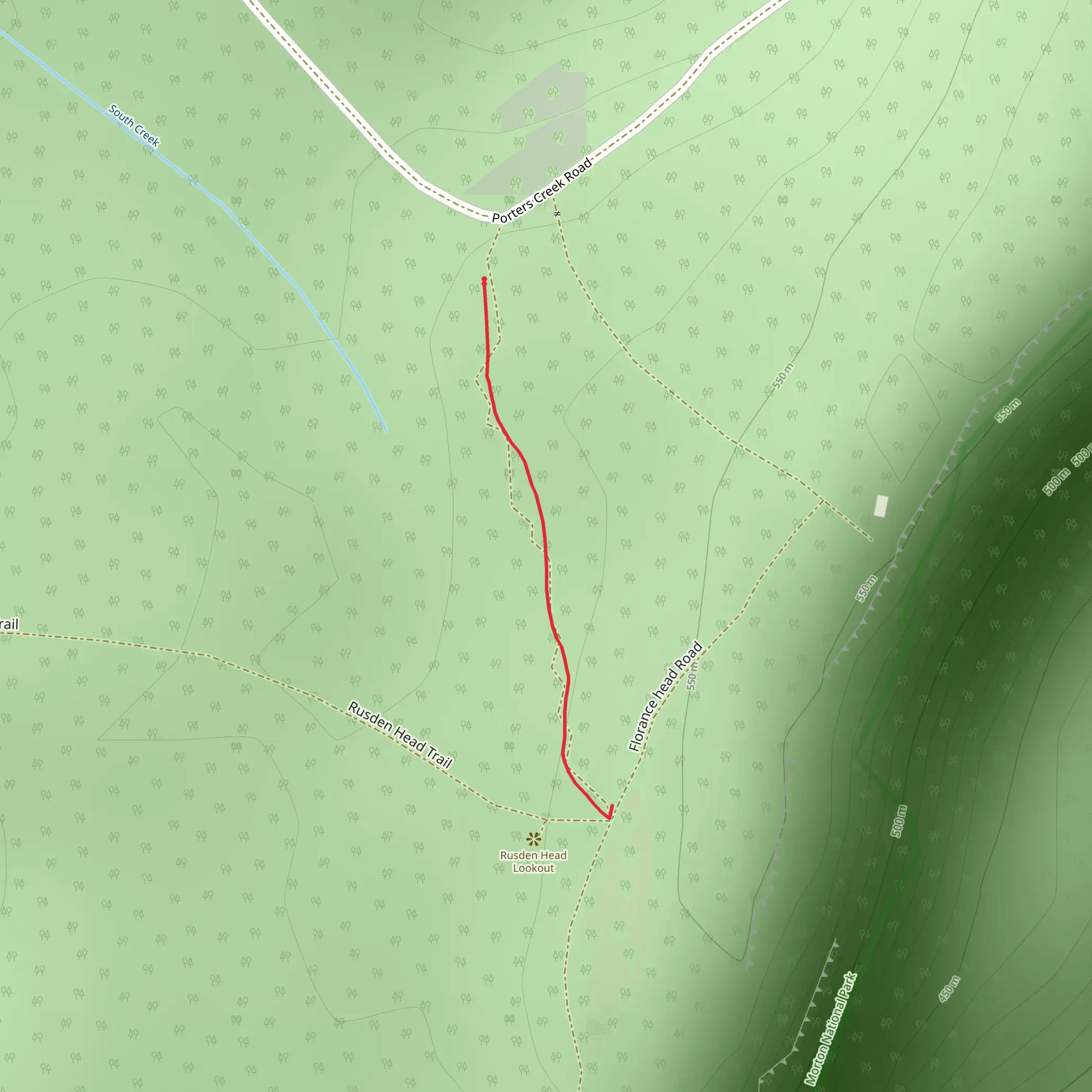 Little Forest Track mobile static map