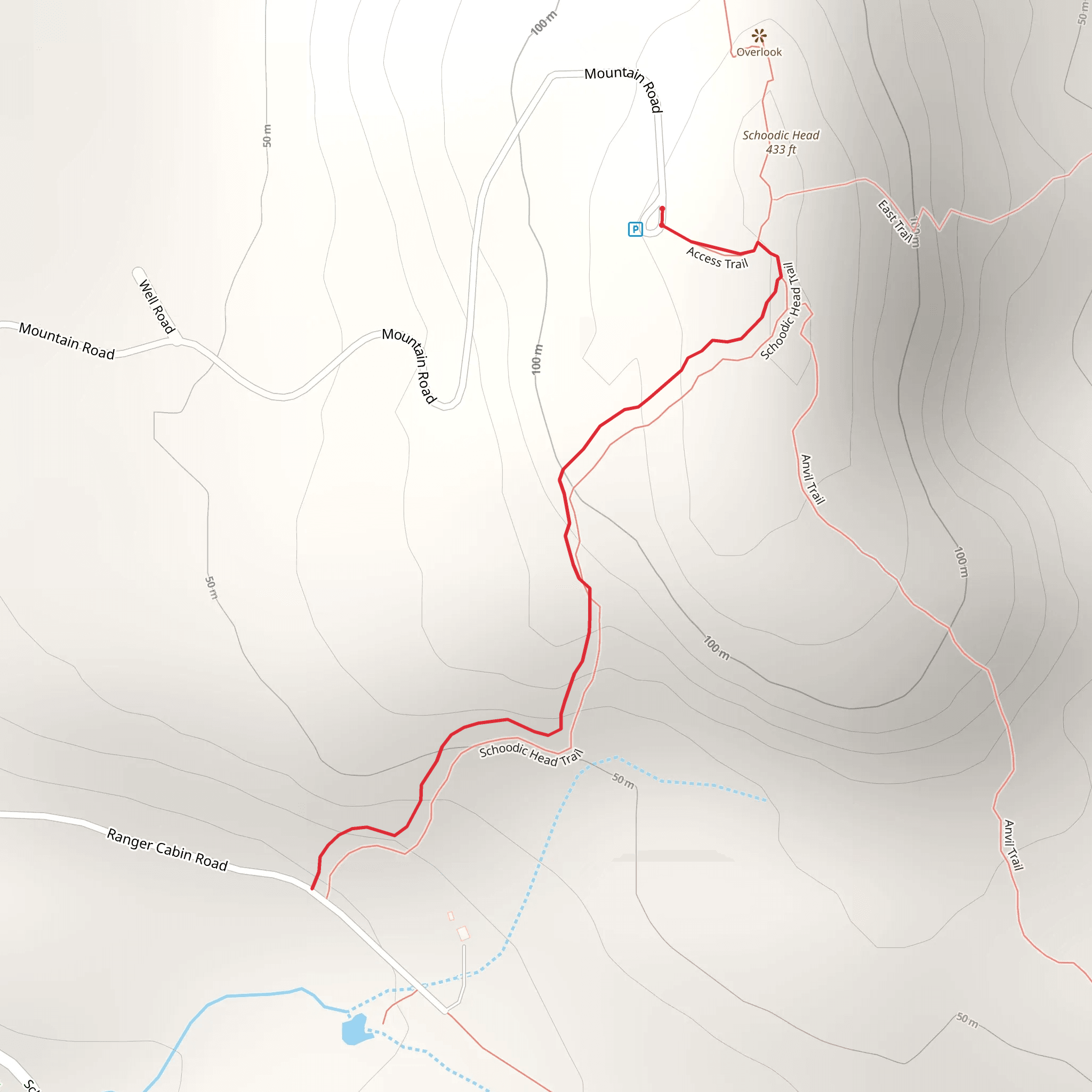 Schoodic Head mobile static map