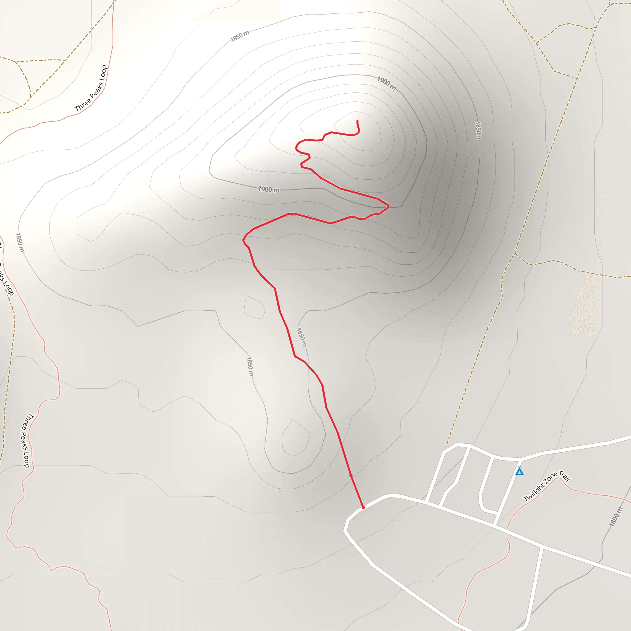Rocky Peak Trail mobile static map