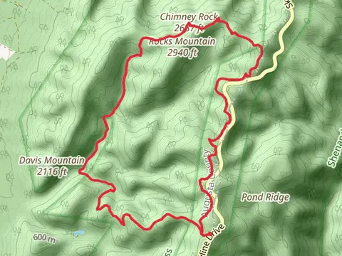 Chimney Rock and Riprap Loop Trail