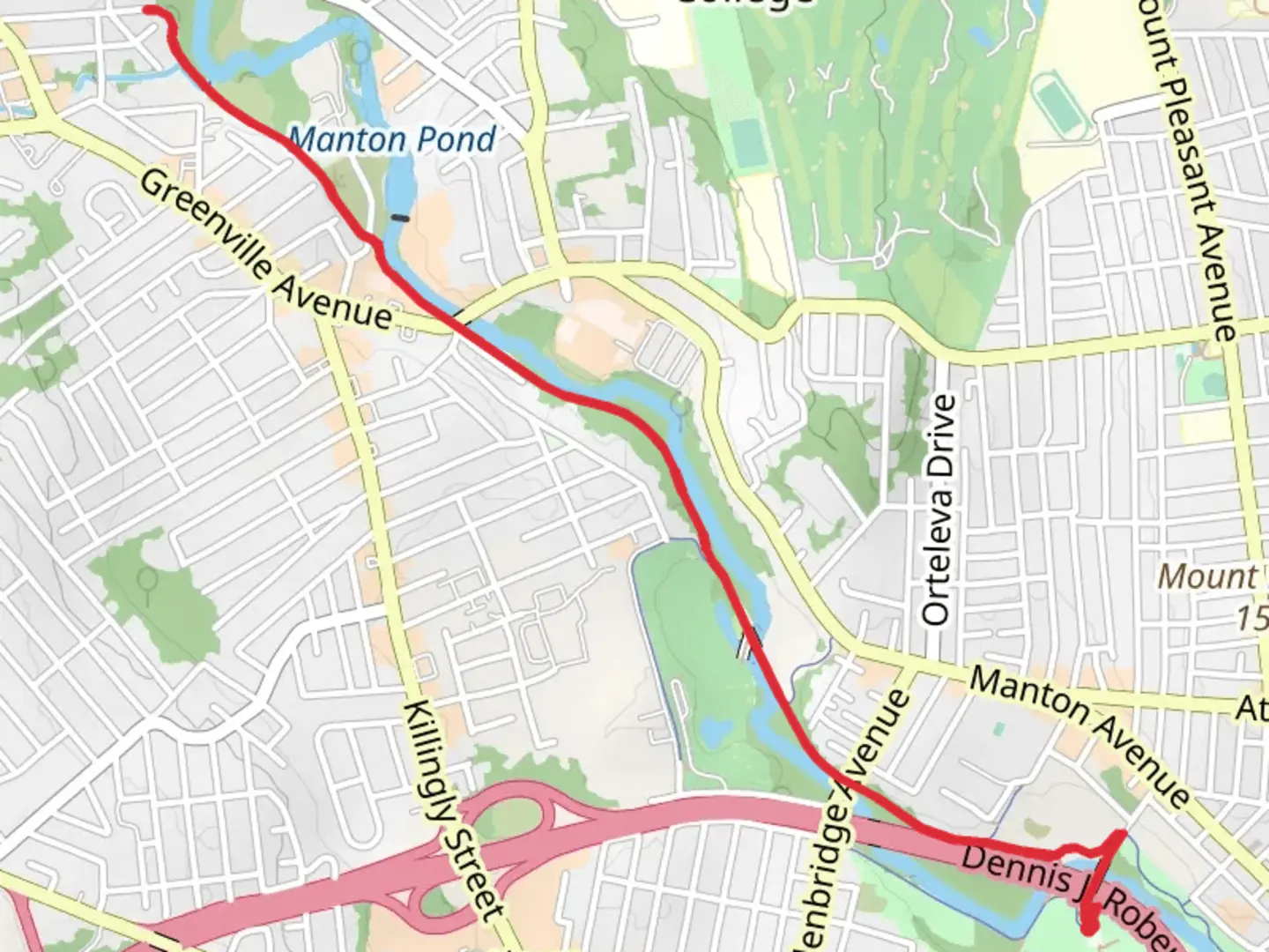 An image depicting the trail Lyman Mill Pond via Woonasquatucket River Greenway and its surrounding area.