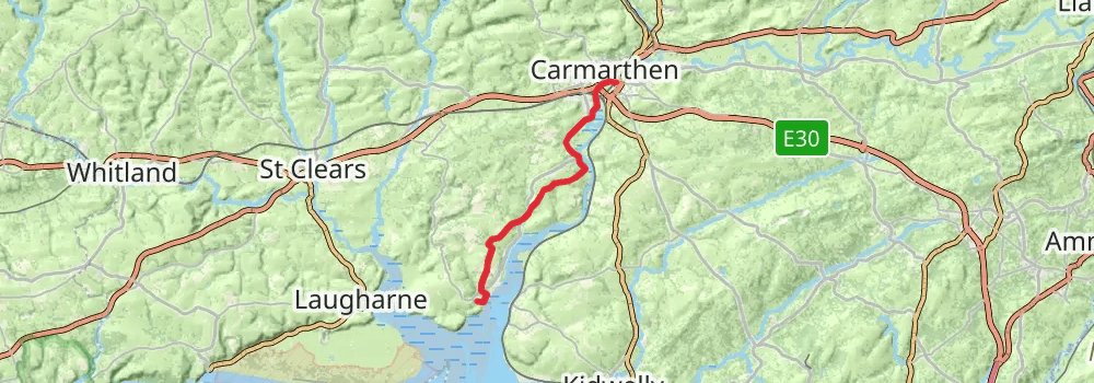 Wales Coast Path stage 58 Map