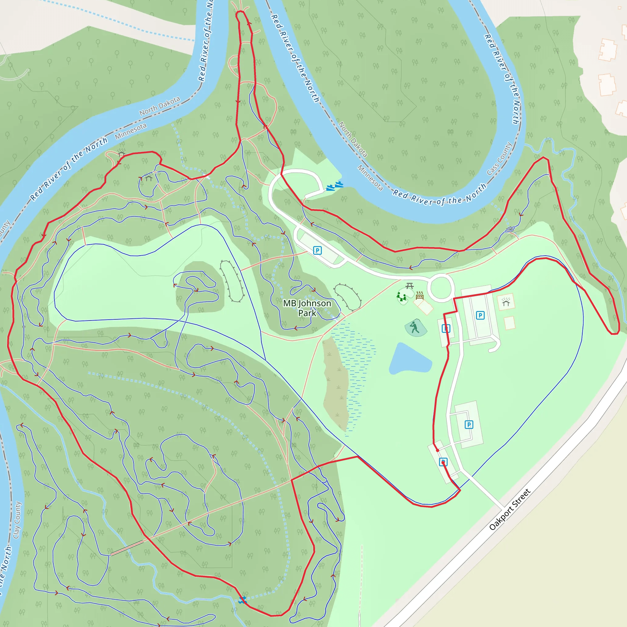 MB Johnson Park Long Loop mobile static map
