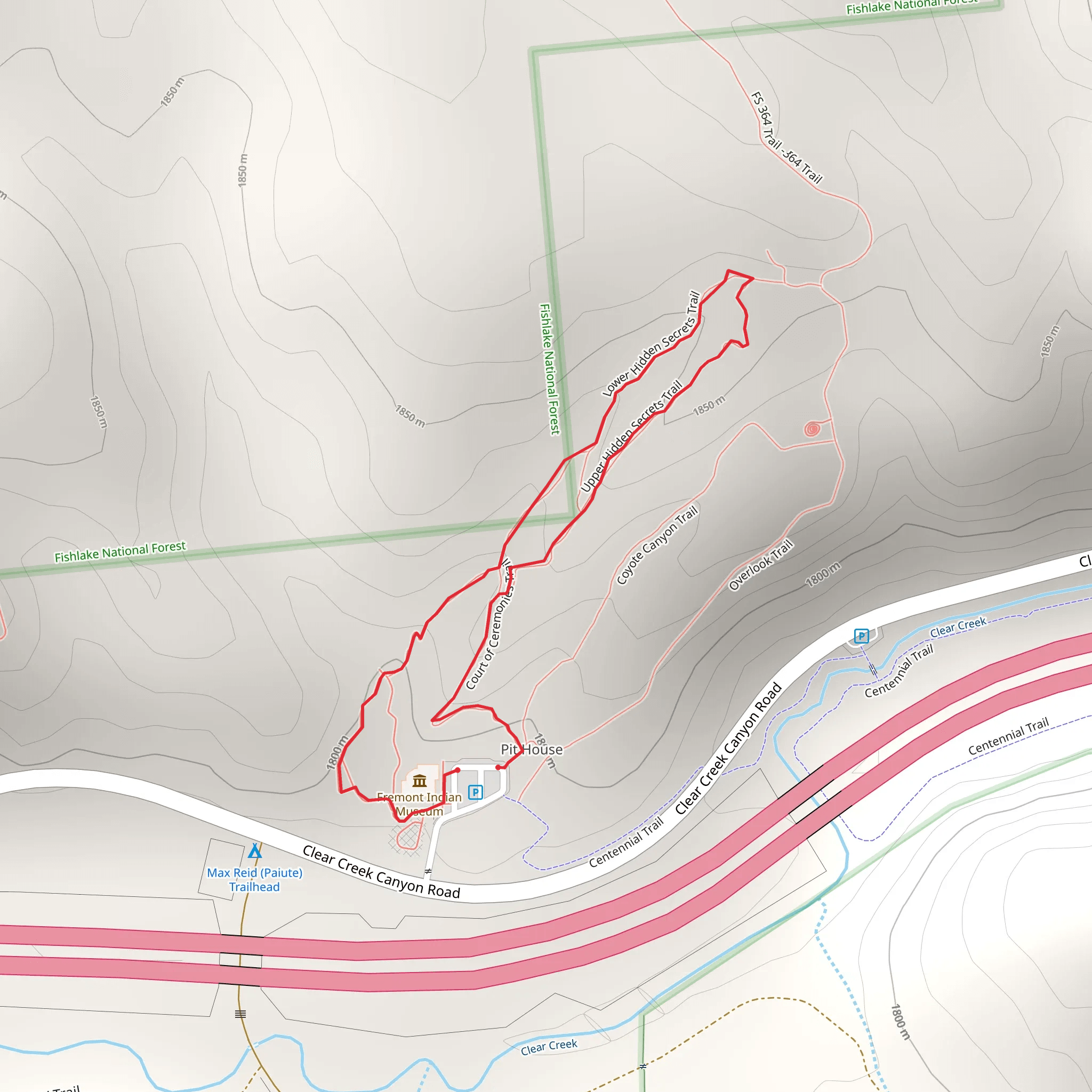 Court of Ceremonies Trail mobile static map