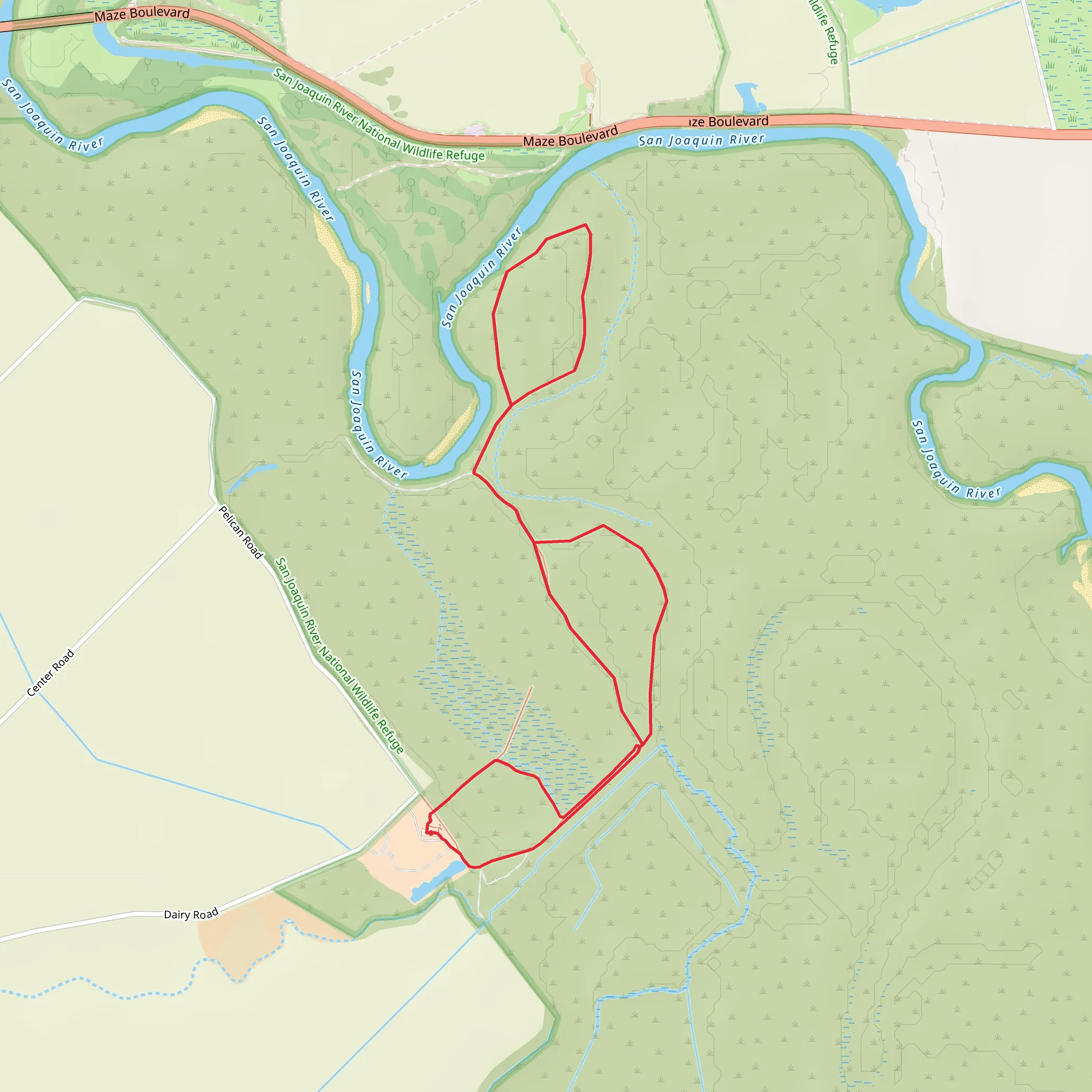 Pelican Nature Loop Trail mobile static map