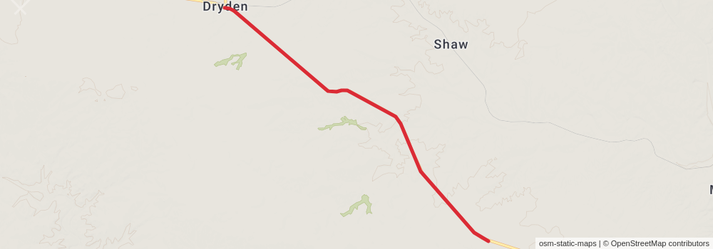 American Perimeter Trail - Texas Primary stage 42 Map