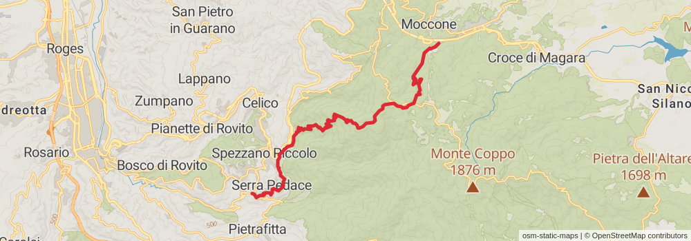 Sentiero Italia - Calabria Section stage 47 Map