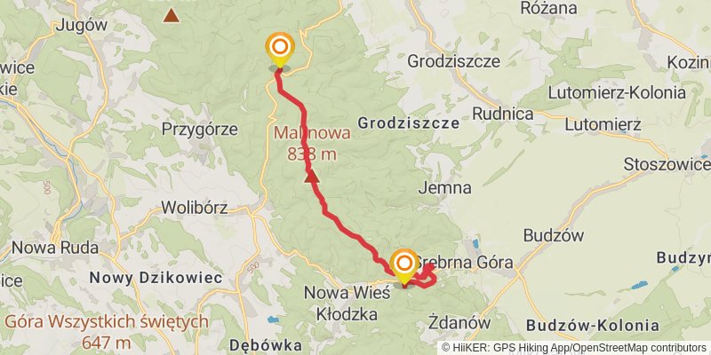 Main Sudety Trail stage 11 Map