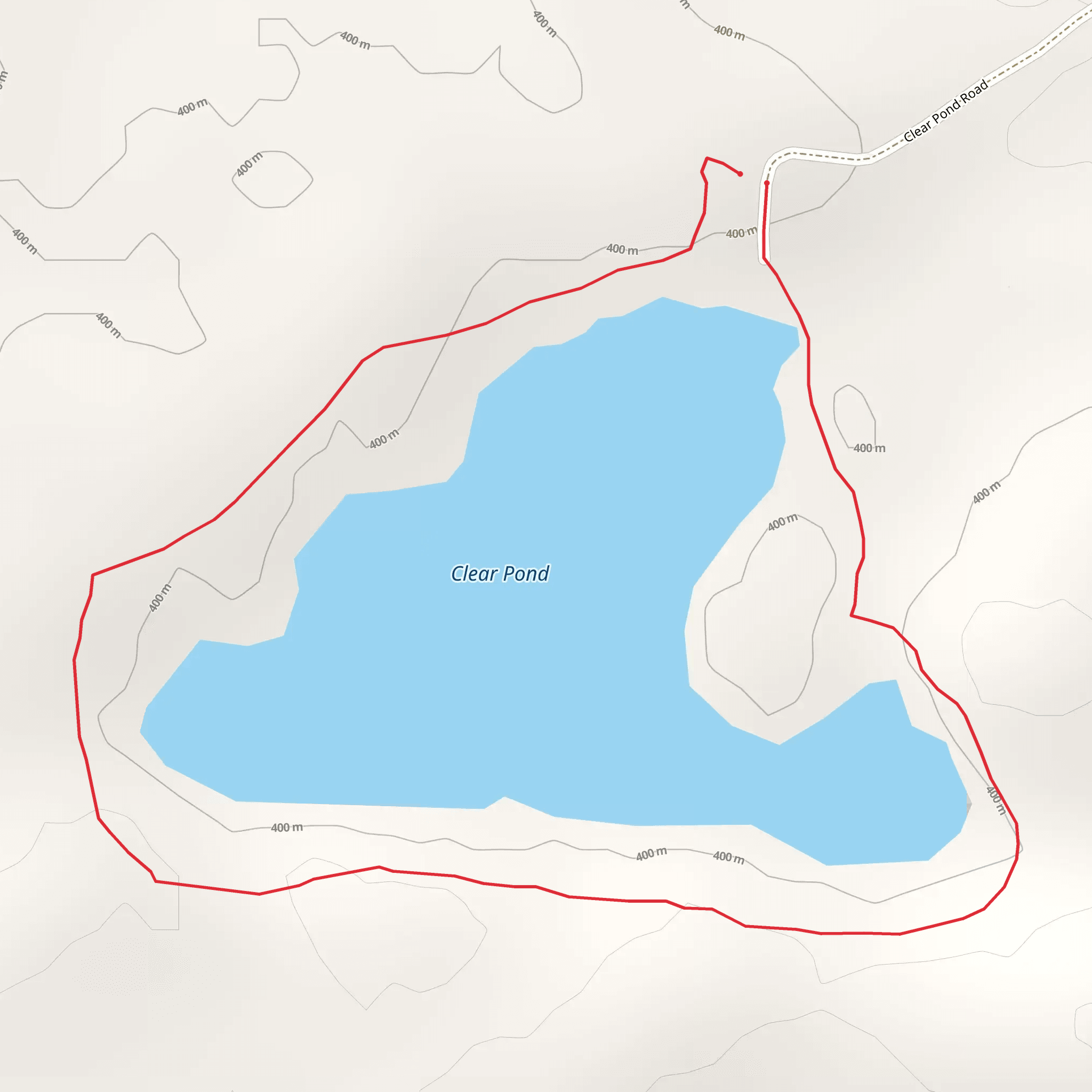 Clear Pond Loop mobile static map