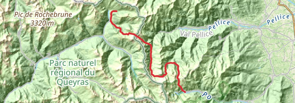 Via Alpina - Blue Trail stage 21 Map