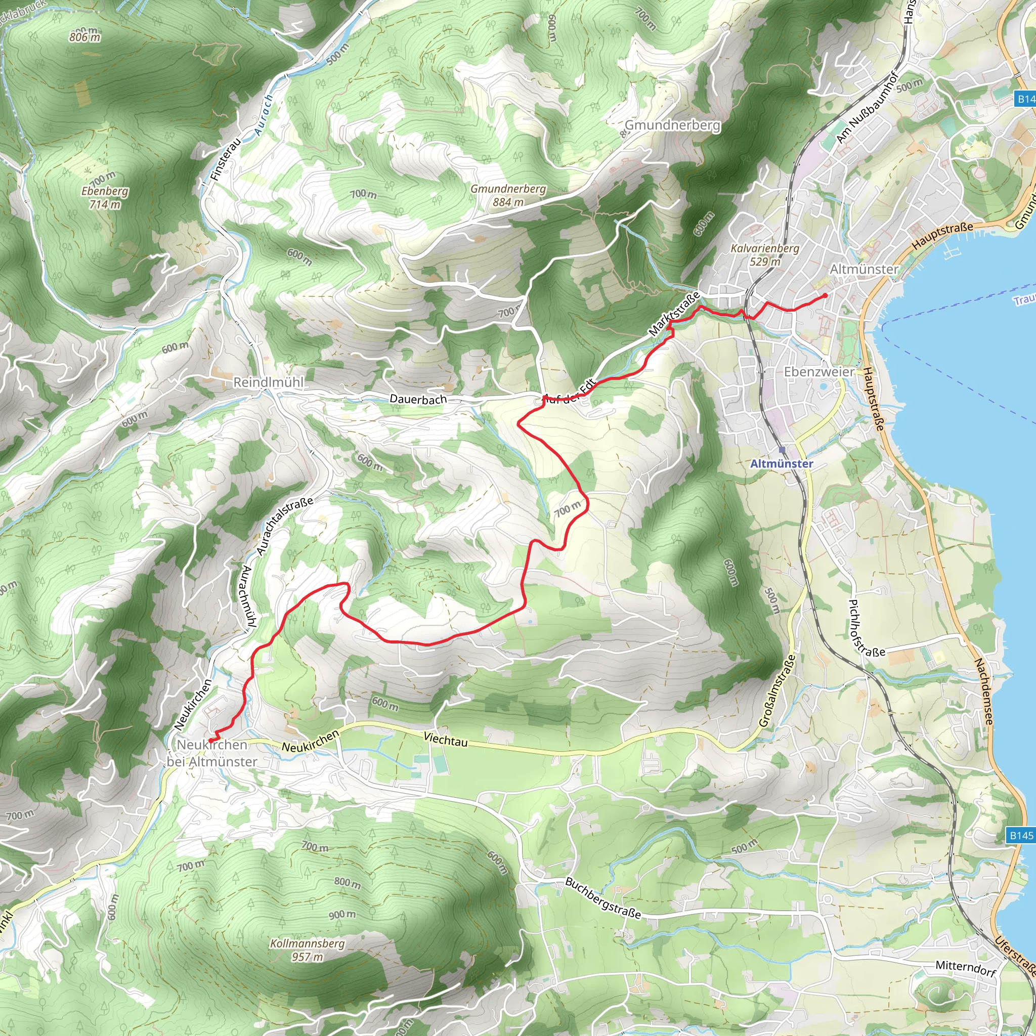 Altmünster - Grasberg - Neukirchen mobile static map