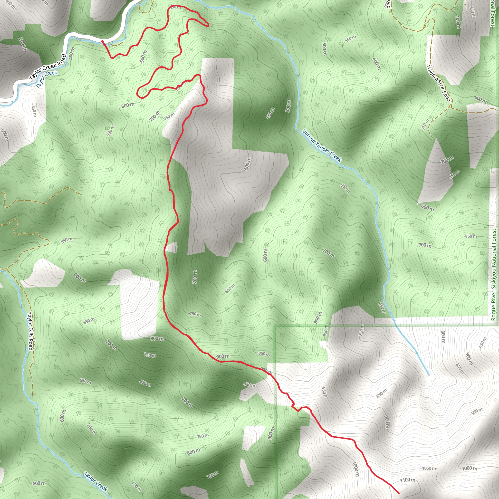 Minnow Creek Trail mobile static map