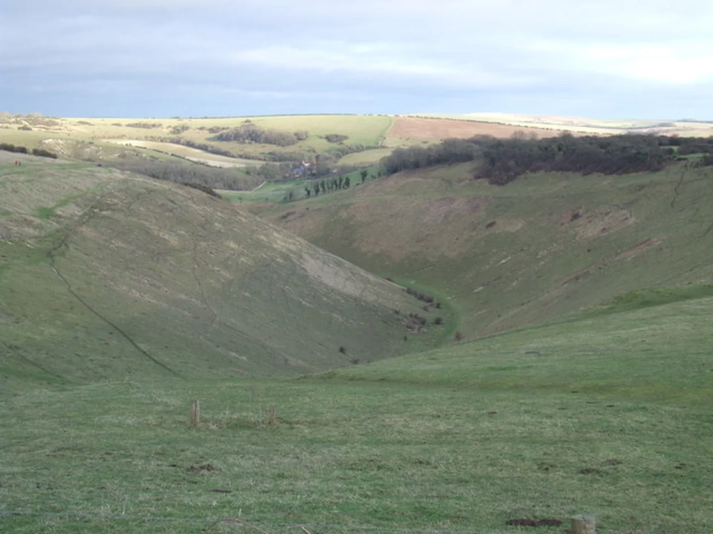 An image depicting the trail Devil's Dyke and its surrounding area.
