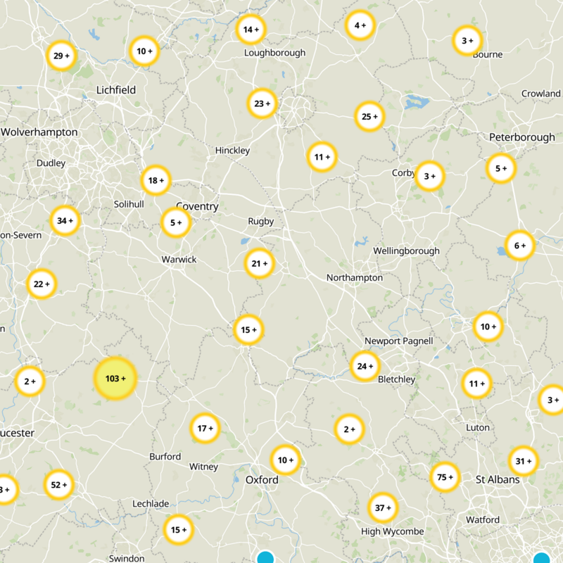 Northamptonshire Static Map