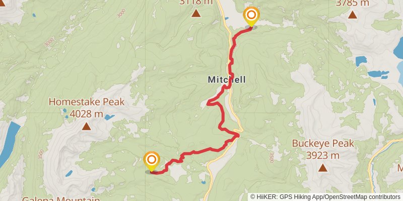American Discovery Trail North Route stage 235 Map