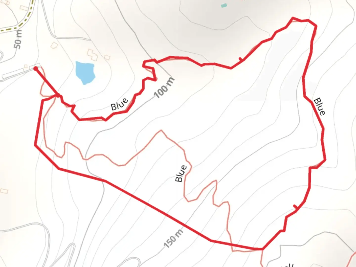 An image depicting the trail Blue Trail Loop - Bear Mountain-Beacon Highway and its surrounding area.