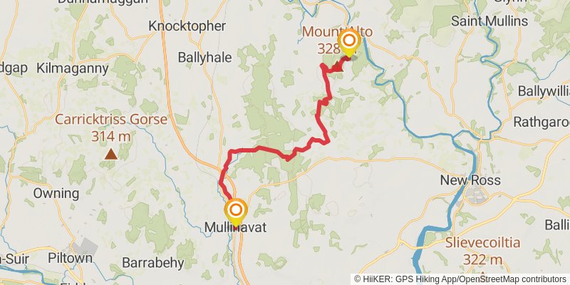 Sandymount to Portmagee stage 12 Map