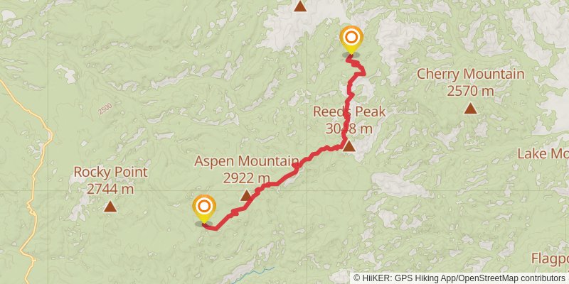 Continental Divide Trail - New Mexico stage 20 Map