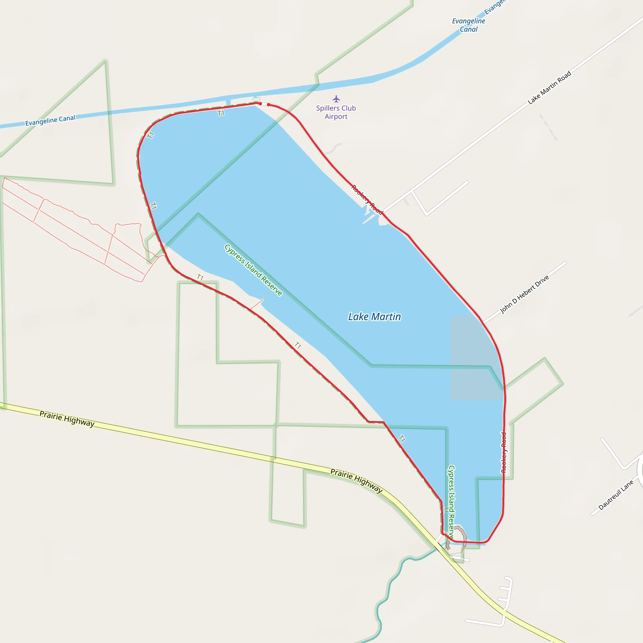 Lake Martin Loop mobile static map