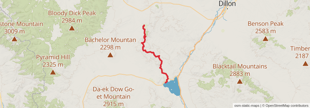 American Perimeter Trail - Rocky Mountains Primary stage 94 Map