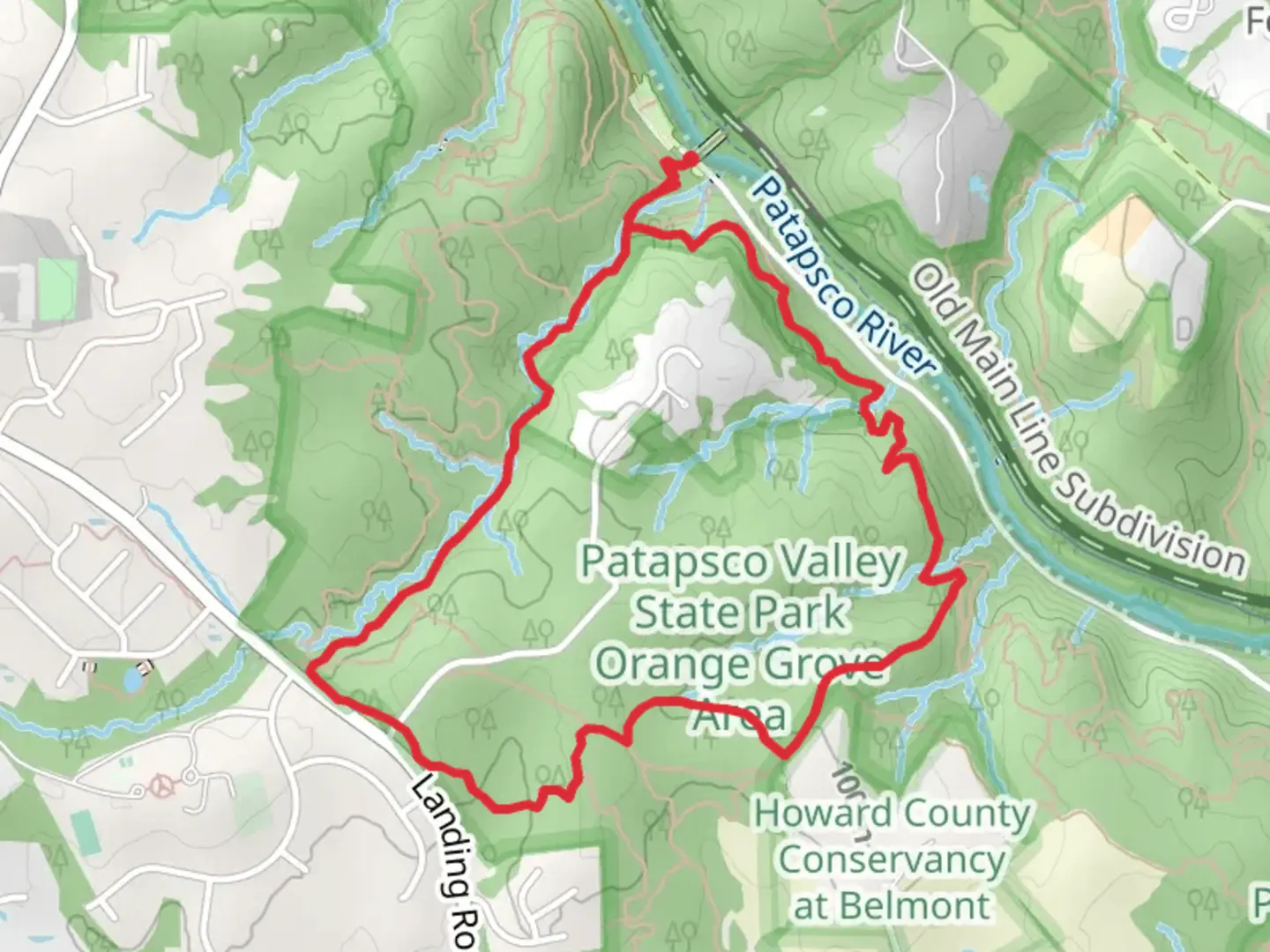 An image depicting the trail Lewis and Clark Loop and its surrounding area.