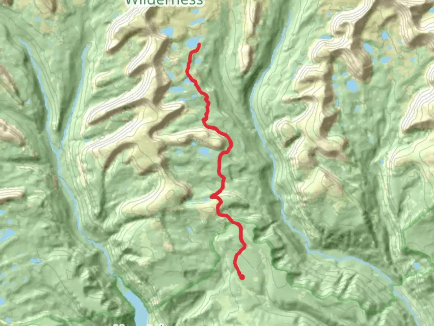 An image depicting the trail Five Point Lake via Center Park Trail and its surrounding area.