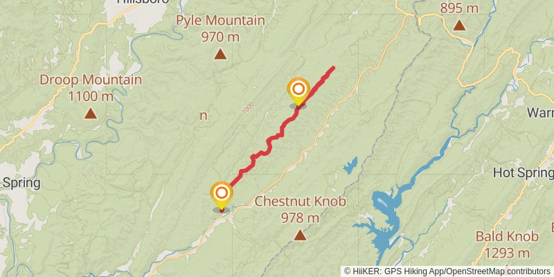 Middle Mountain Trail stage 3 Map