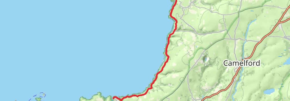 South West Coast Path stage 13 Map