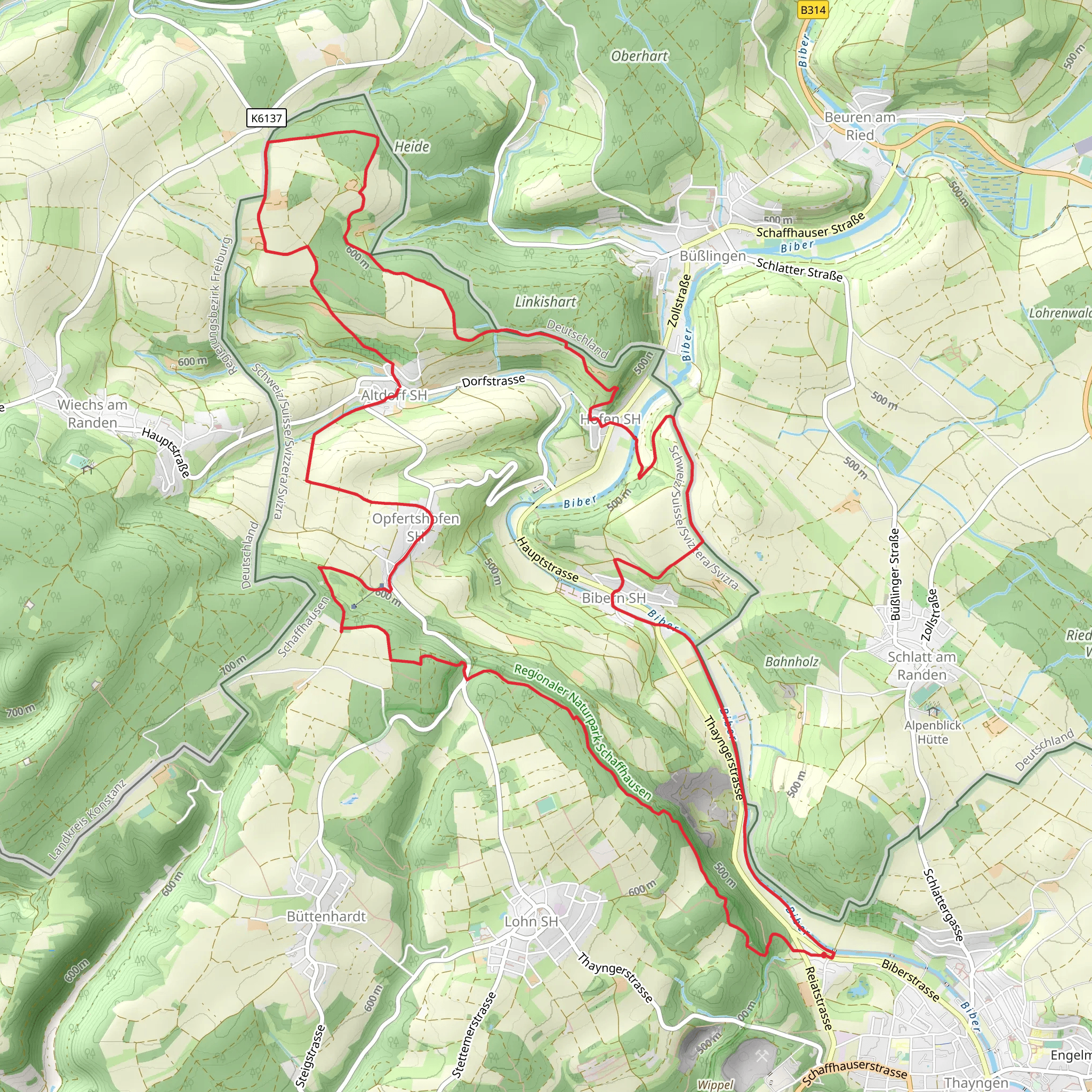 Reiatweg mobile static map