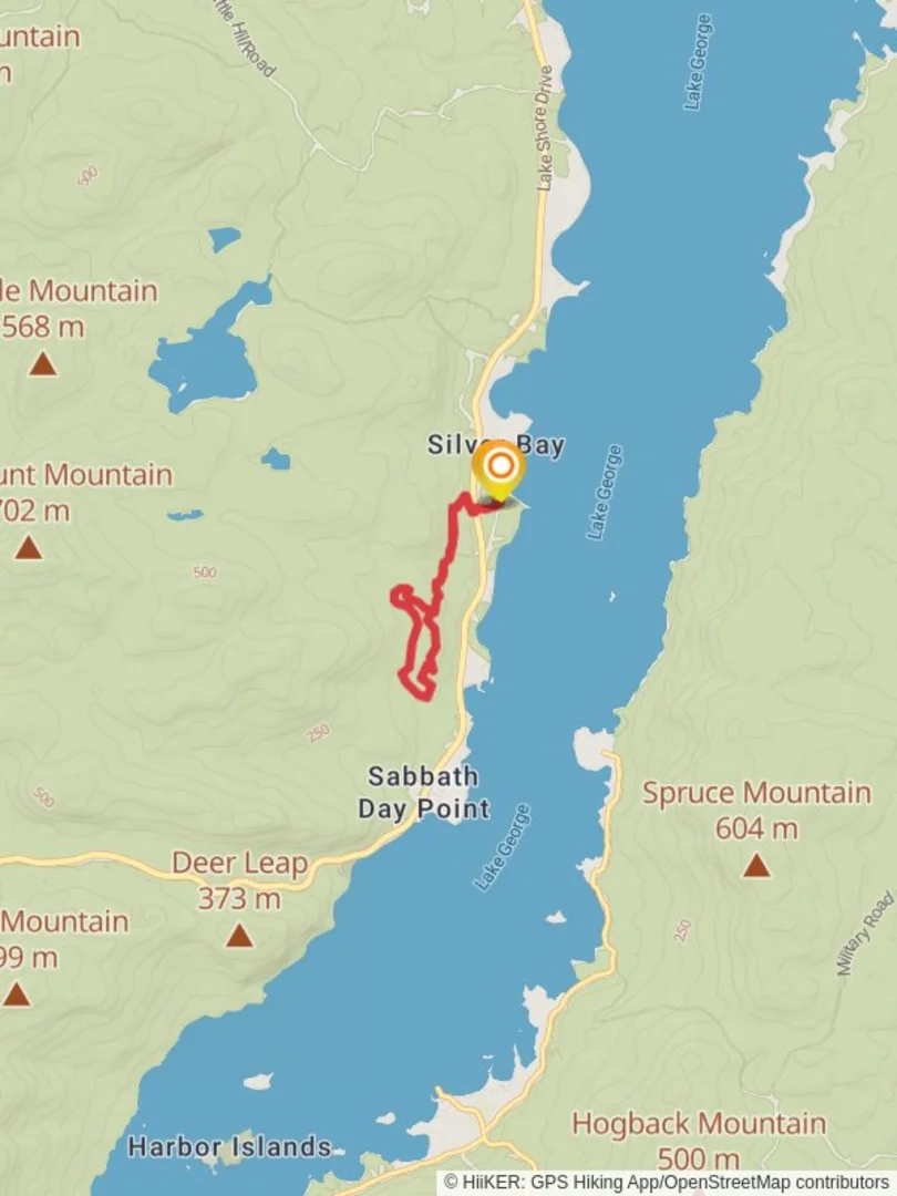 An image depicting the trail Slim Point and its surrounding area.
